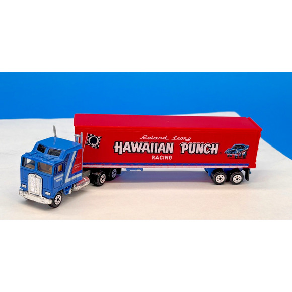 Vintage Road Champs HO 1/87 Die cast HAWAIIAN Punch Racing Semi Truck Trailer - Picture 5 of 14